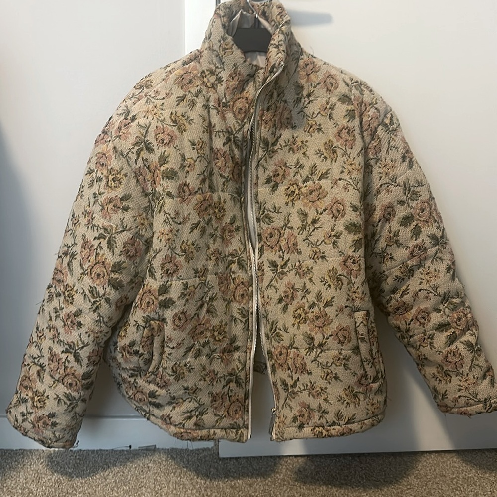 Floral stylist heavy jacket for men and women